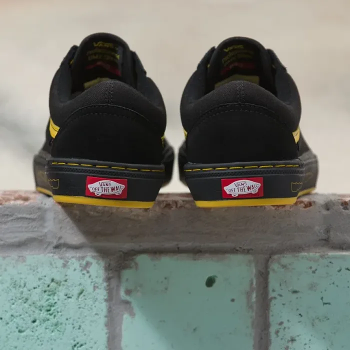 Men Vans Old Skool Pro BMX Larry EdgarBlackYellow BMX Shoes