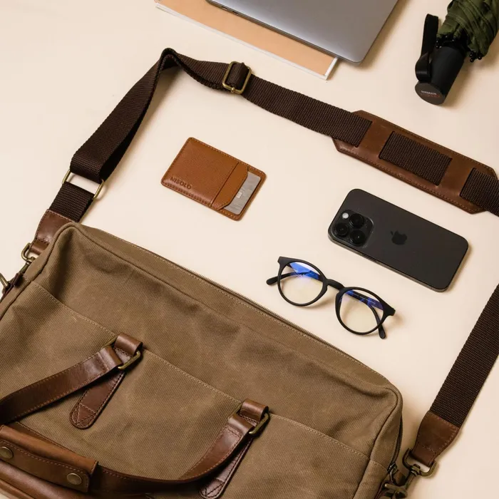 Men Vincent Slim Briefcase Nisolo Bags and Wallets