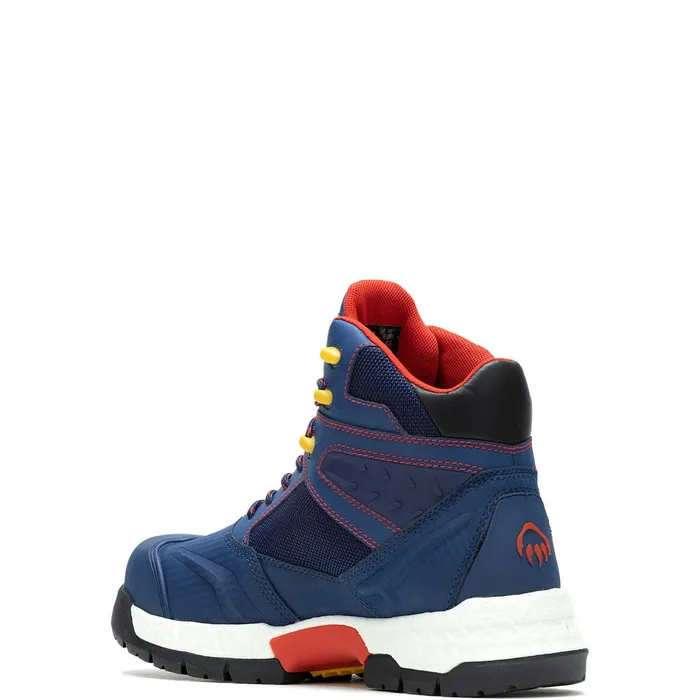 Men Wolverine X Red Bull Scramble Series Rush UltraSpringtrade Boot Blue Wolverine Safety Toe