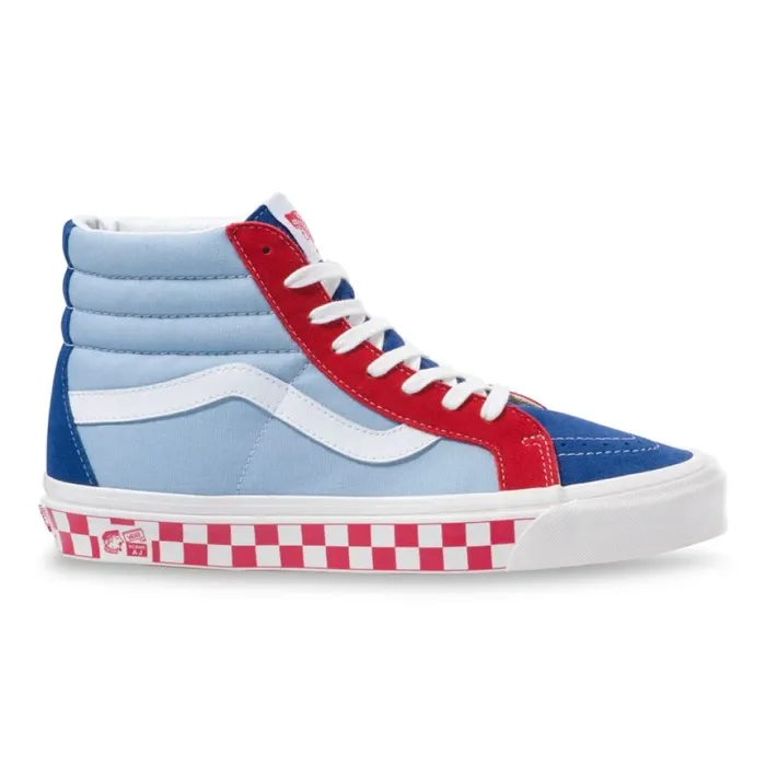 MenWomen Classics Shoes Vans Anaheim Factory Sk8Hi 38 DX OG Color MixOG White