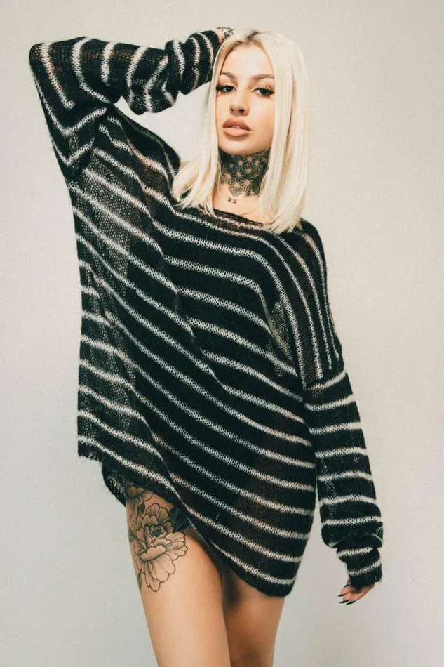 MenWomen Navarro Jumper Black and Bone OTHER KNITWEAR