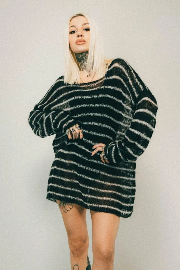 MenWomen Navarro Jumper Black and Bone OTHER KNITWEAR
