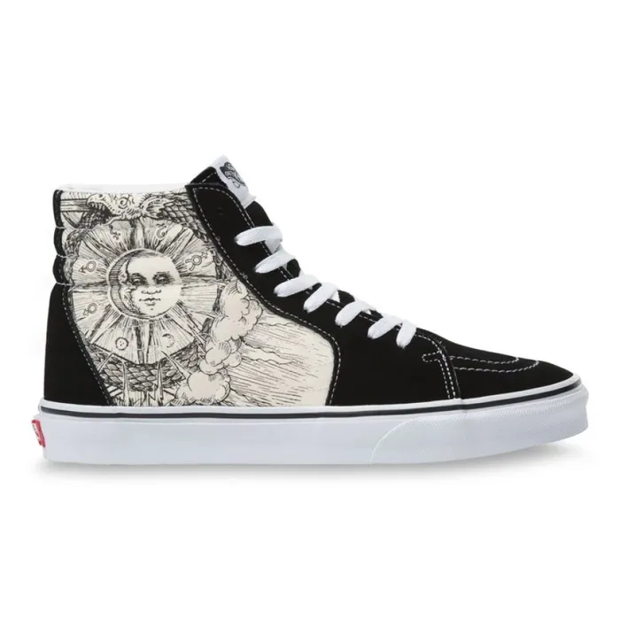 MenWomen Ouroboros Sk8Hi BlackTrue White Classics Shoes Vans