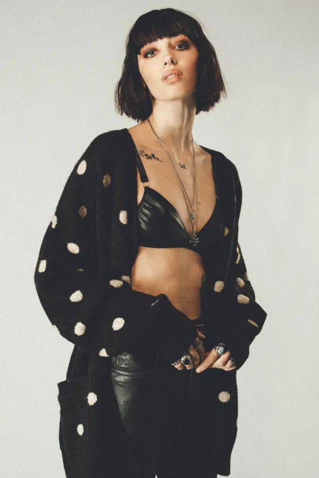 MenWomen Polka Dot Cardigan OTHER KNITWEAR MenWomen Polka Dot Cardigan OTHER KNITWEAR
