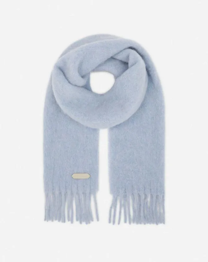 MenWomen Scarves Lanvin Fringed Scarf In Wool Newlanvin Blue MenWomen Scarves Lanvin Fringed Scarf In Wool Newlanvin Blue