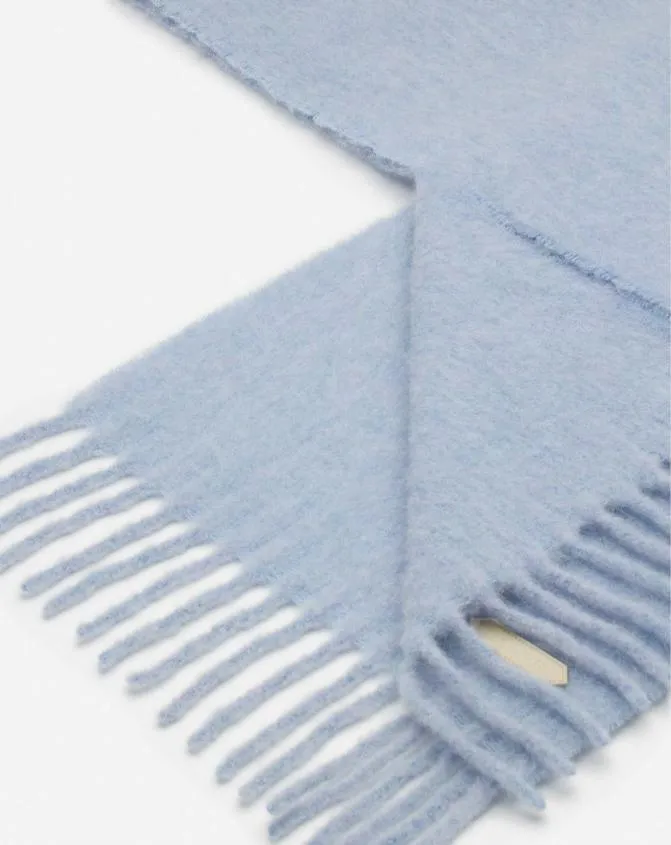 MenWomen Scarves Lanvin Fringed Scarf In Wool Newlanvin Blue MenWomen Scarves Lanvin Fringed Scarf In Wool Newlanvin Blue