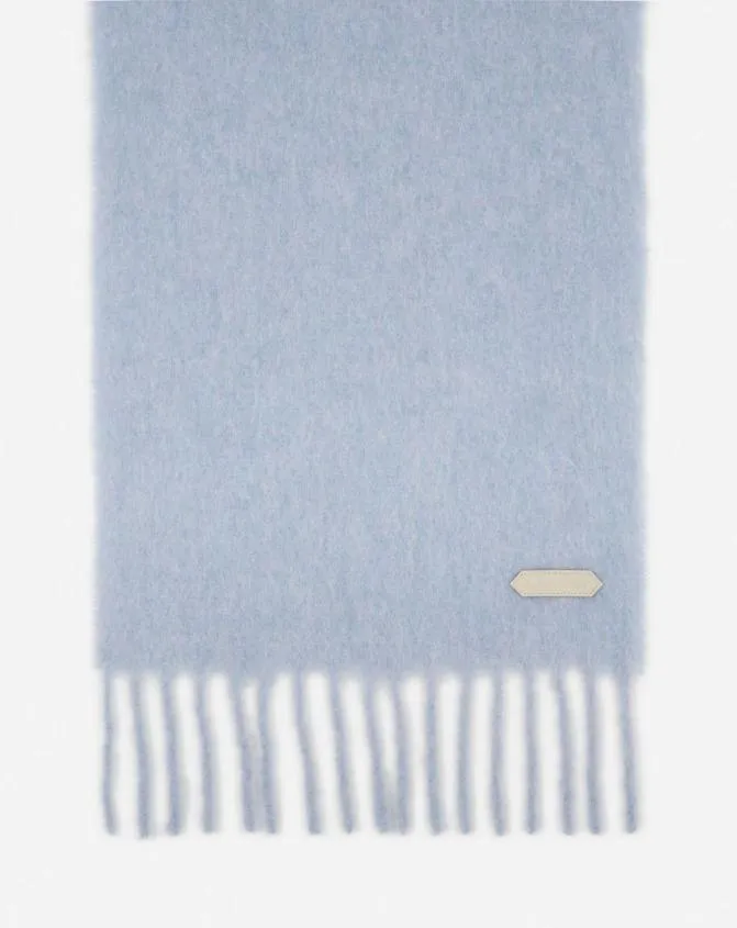 MenWomen Scarves Lanvin Fringed Scarf In Wool Newlanvin Blue MenWomen Scarves Lanvin Fringed Scarf In Wool Newlanvin Blue