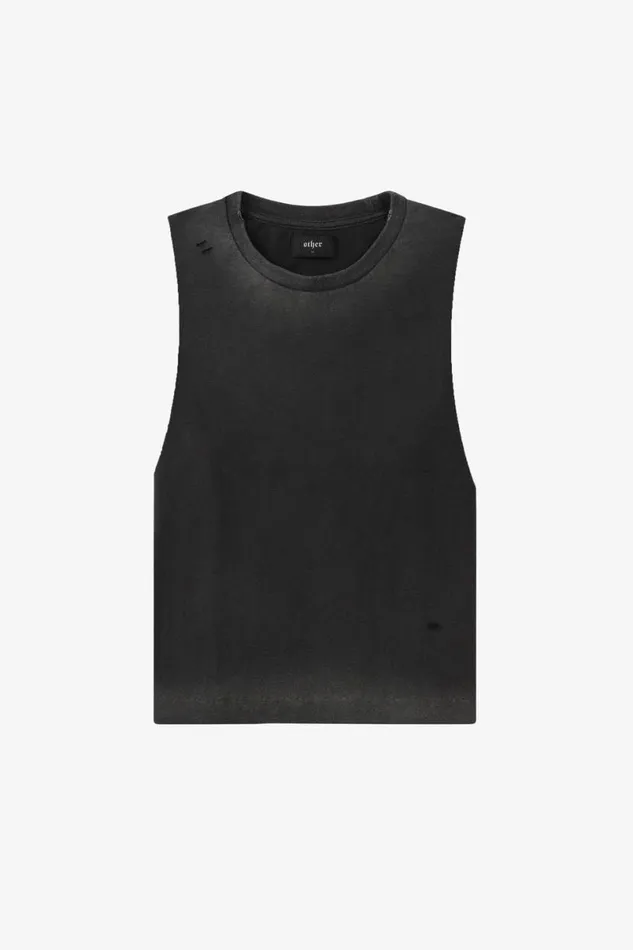 MenWomen The Vintage Tank Heavy Relic Black OTHER TANKS and VESTS