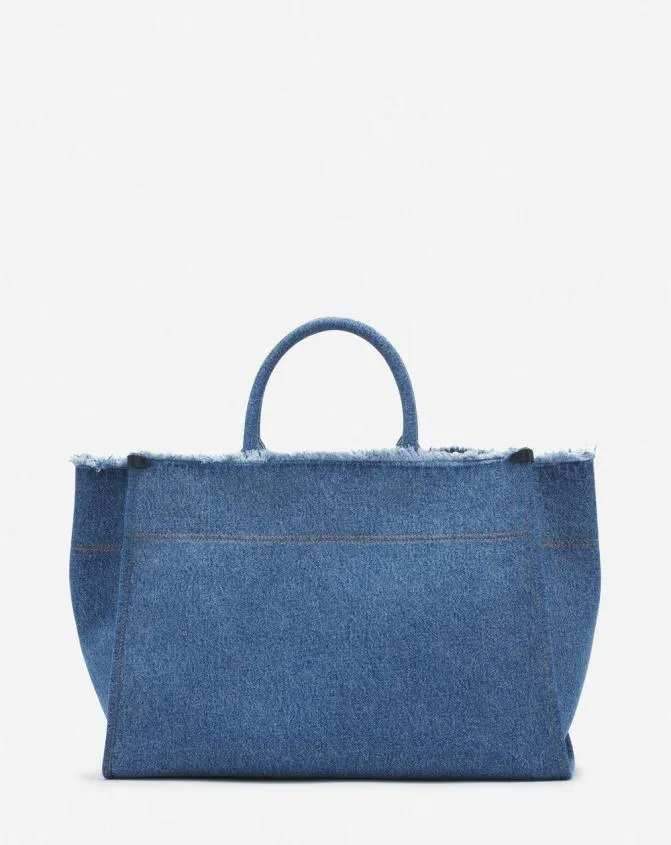 MenWomen Tote Bags Lanvin InU0026Out Mm Tote Bag In Denim Denim Blue MenWomen Tote Bags Lanvin InU0026Out Mm Tote Bag In Denim Denim Blue