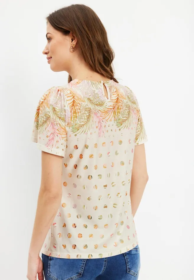 MILA BLOUSE 15761 190 Nature 190 Women IN FRONT TOPS TSHIRTS