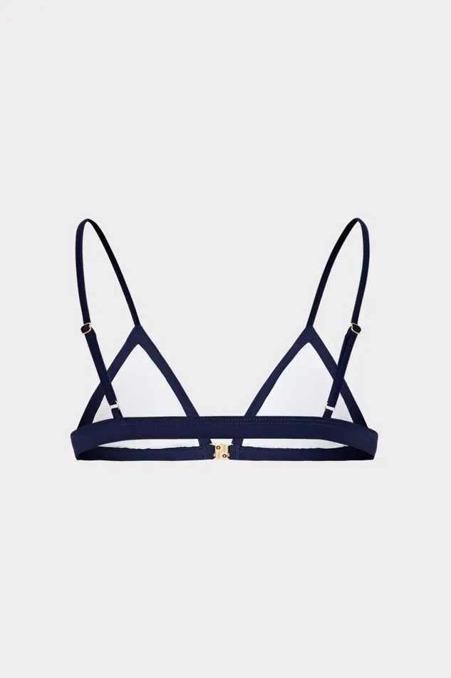 Milly Bikinis Women Amalfi Color Block Bikini Top Navy Multi Milly Bikinis Women Amalfi Color Block Bikini Top Navy Multi