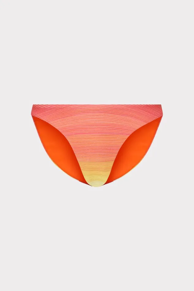 Milly Bikinis Women Margot Sunset Stripe Bikini Bottom Multi