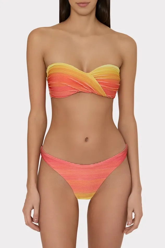 Milly Bikinis Women Margot Sunset Stripe Bikini Bottom Multi Milly Bikinis Women Margot Sunset Stripe Bikini Bottom Multi
