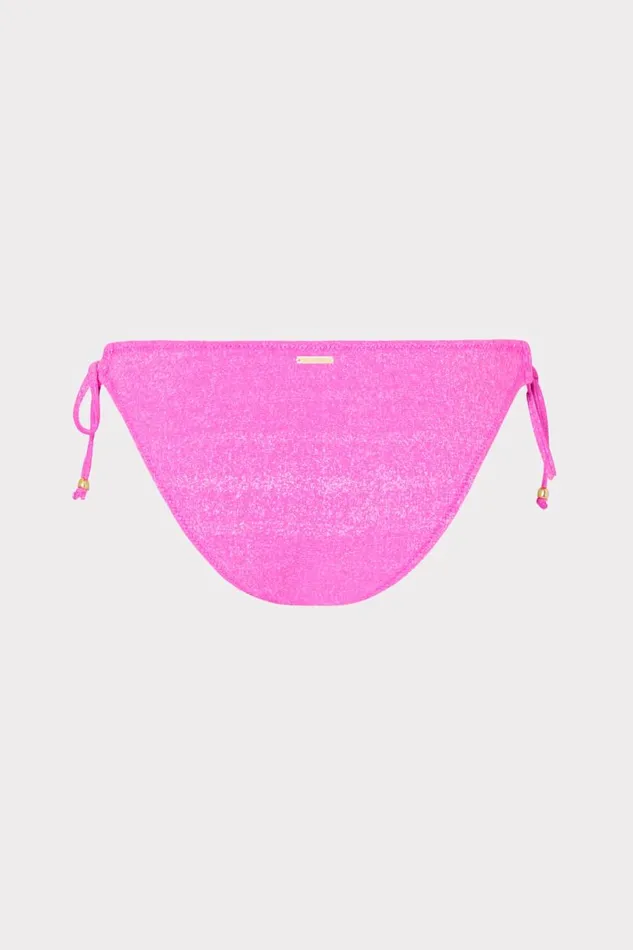 Milly Bikinis Women Metallic Ring Bikini Bottom Fuchsiasilver Milly Bikinis Women Metallic Ring Bikini Bottom Fuchsiasilver
