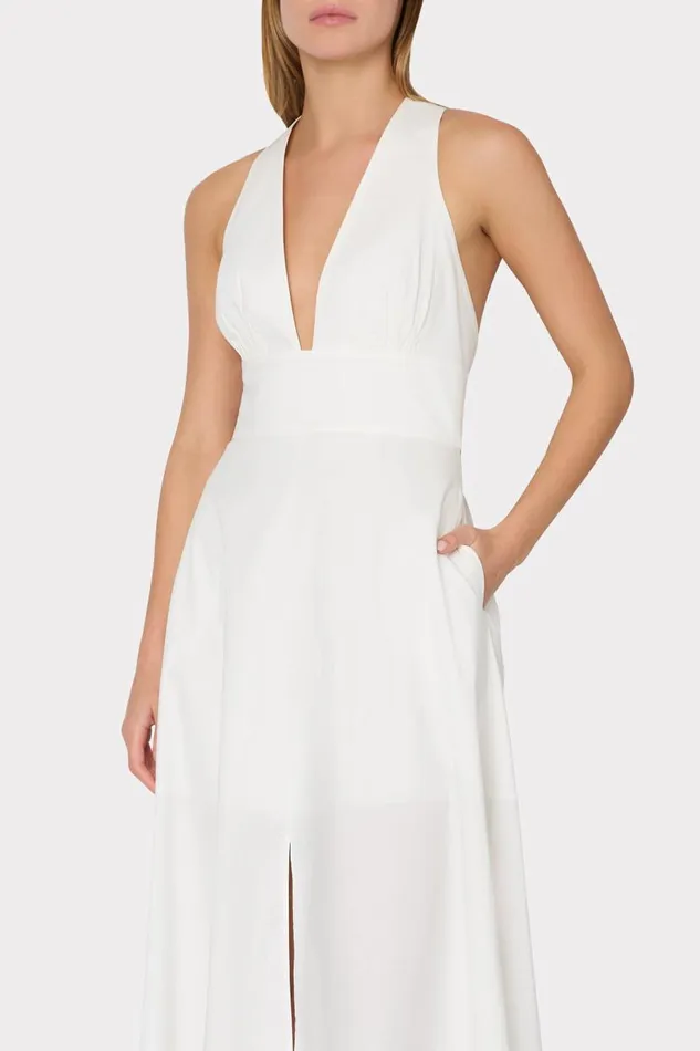 Milly CoverUps Women Catarina Poplin Maxi Dress White Milly CoverUps Women Catarina Poplin Maxi Dress White