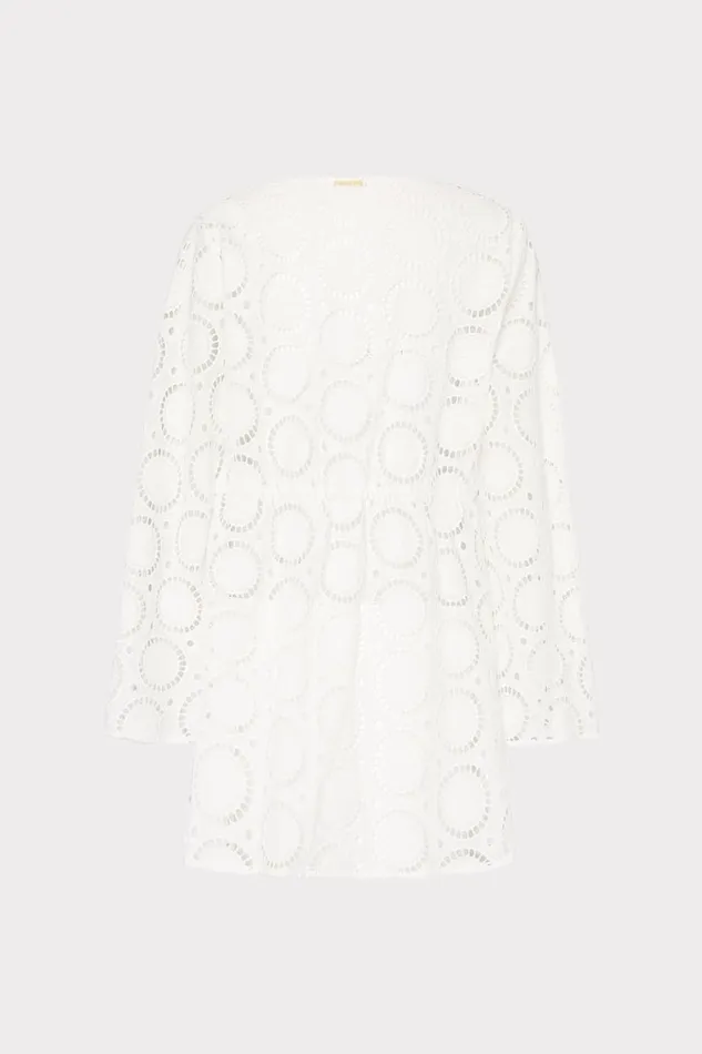 Milly CoverUps Women Jessie Geo Eyelet CoverUp White Milly CoverUps Women Jessie Geo Eyelet CoverUp White