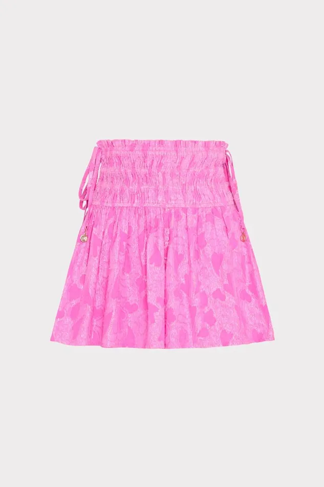 Milly CoverUps Women Wendy Lurex Jacquard Shorts Pink