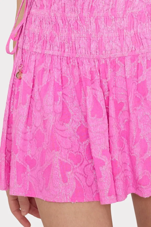 Milly CoverUps Women Wendy Lurex Jacquard Shorts Pink Milly CoverUps Women Wendy Lurex Jacquard Shorts Pink