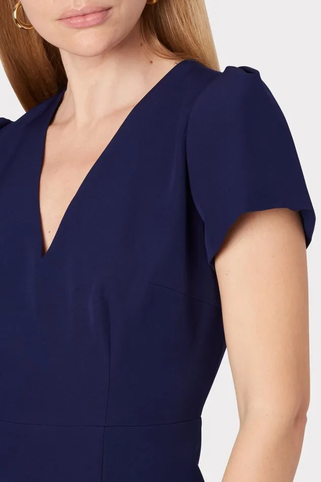 Milly Dresses Women Cady Atalie Dress Navy
