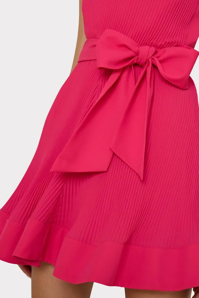 Milly Dresses Women Carreen Pleated Mini Dress Milly Pink Milly Dresses Women Carreen Pleated Mini Dress Milly Pink