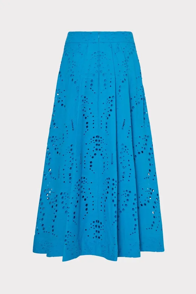 Milly Matching Sets Women Butterfly Eyelet Skirt Blue Milly Matching Sets Women Butterfly Eyelet Skirt Blue