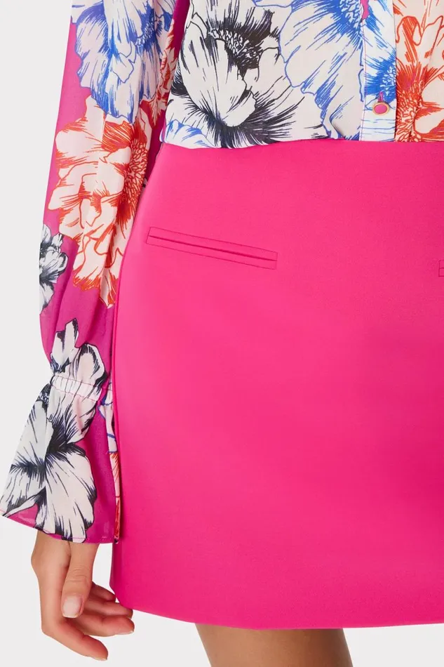 Milly Matching Sets Women Lizzy Cady Mini Skirt Milly Pink