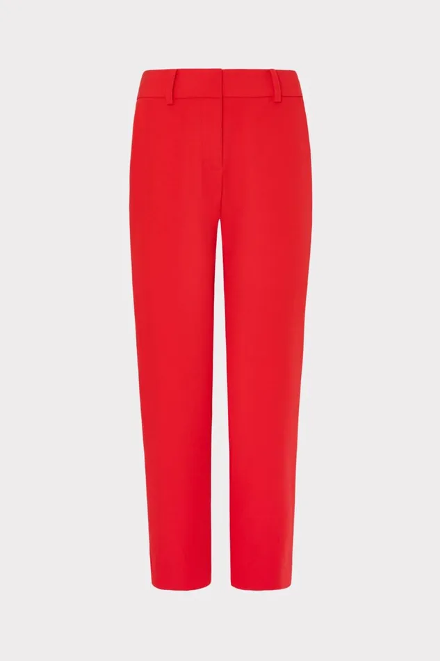 Milly Pants Women Nicola Cady Pants Red