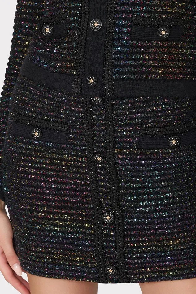 Milly Sweaters and Knits Women Sequin Textured Knit Mini Skirt Multi Milly Sweaters and Knits Women Sequin Textured Knit Mini Skirt Multi