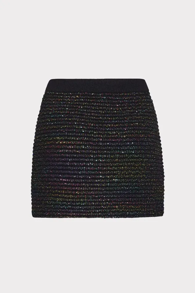Milly Sweaters and Knits Women Sequin Textured Knit Mini Skirt Multi Milly Sweaters and Knits Women Sequin Textured Knit Mini Skirt Multi