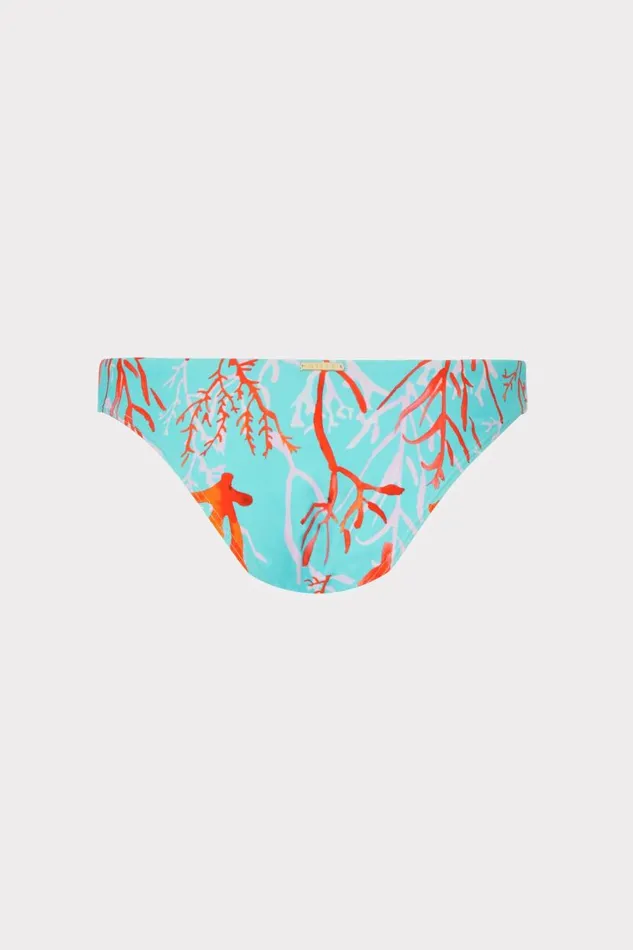 Milly Swim and Coverups Women Margot Bikini Bottom Aqua Multi Milly Swim and Coverups Women Margot Bikini Bottom Aqua Multi