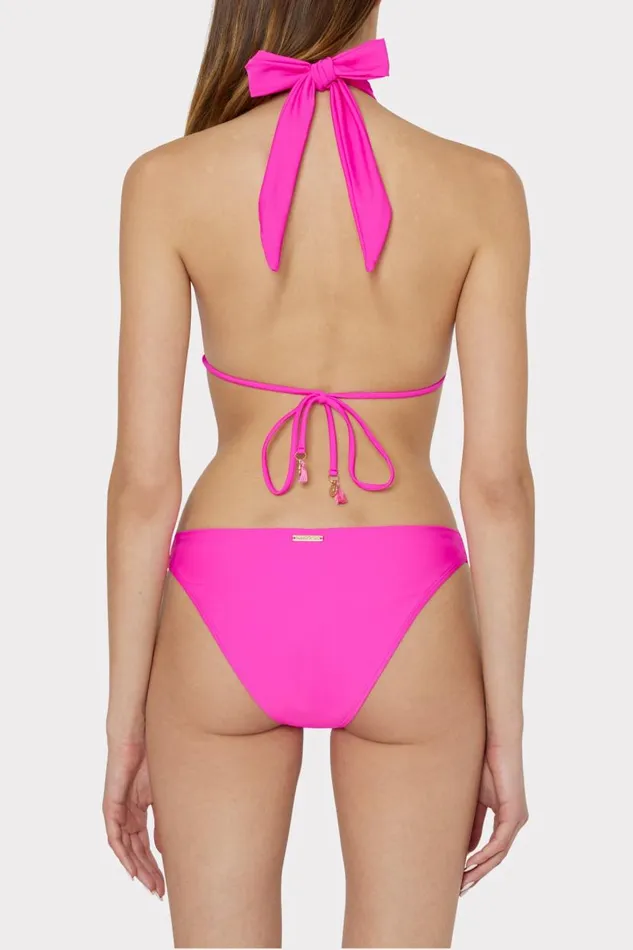 Milly Swim and Coverups Women Margot Bikini Bottom Milly Pink Milly Swim and Coverups Women Margot Bikini Bottom Milly Pink