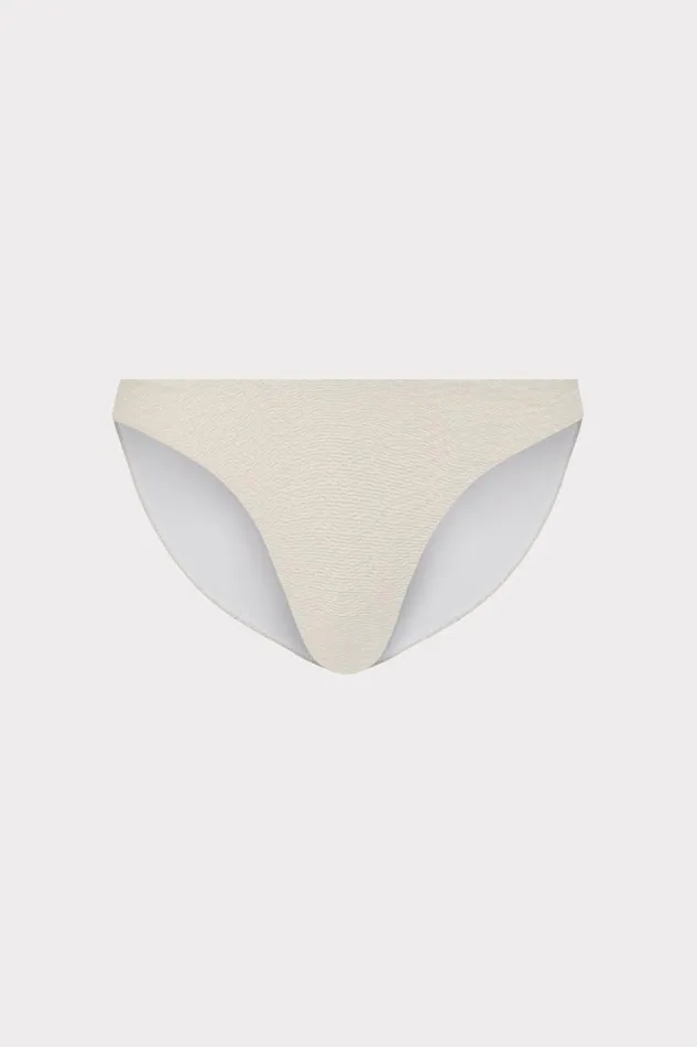 Milly Swim and Coverups Women Margot Chevron Bikini Bottom Beigegold