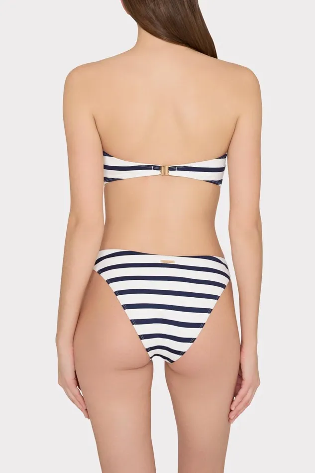 Milly Swim and Coverups Women Margot Nautical Stripe Bikini Bottom Navywhite Milly Swim and Coverups Women Margot Nautical Stripe Bikini Bottom Navywhite