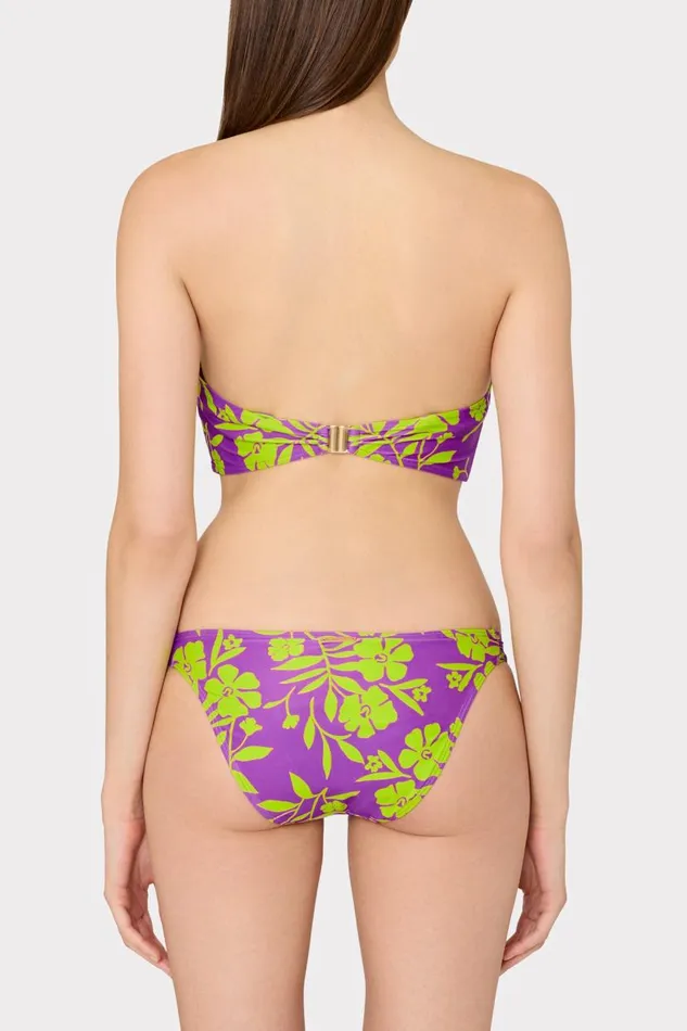 Milly Swim and Coverups Women Marigold Aroma Ruched Sides Bikini Bottom Purple Multi Milly Swim and Coverups Women Marigold Aroma Ruched Sides Bikini Bottom Purple Multi