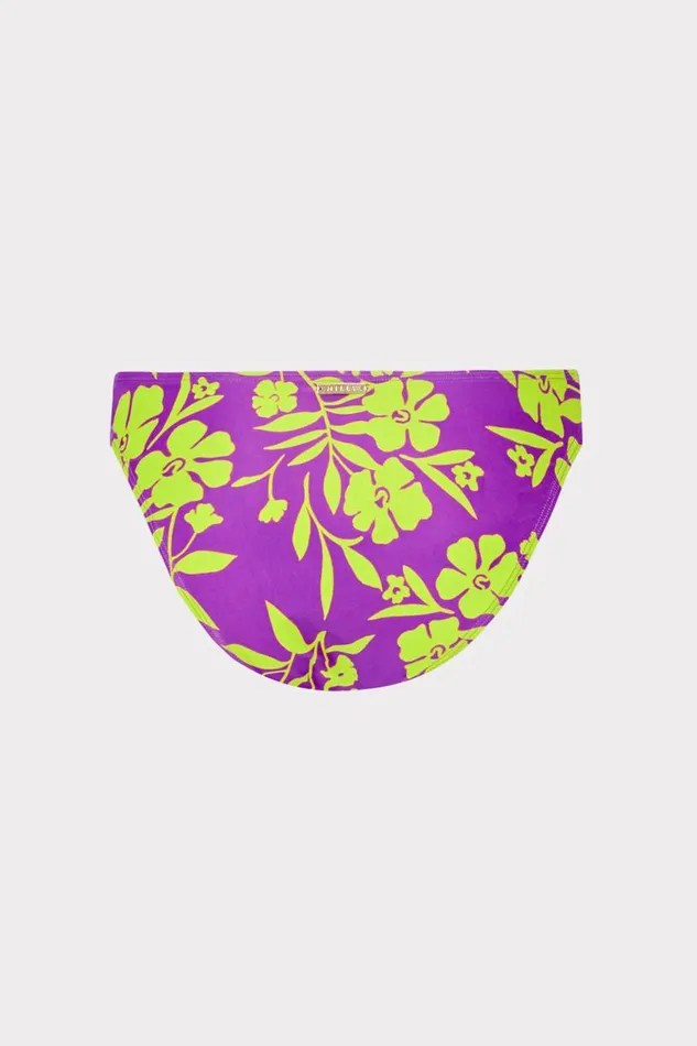 Milly Swim and Coverups Women Marigold Aroma Ruched Sides Bikini Bottom Purple Multi Milly Swim and Coverups Women Marigold Aroma Ruched Sides Bikini Bottom Purple Multi