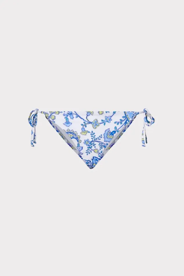 Milly Swim and Coverups Women Sketched Paisley Millie String Bikini Bottom Blue Multi Milly Swim and Coverups Women Sketched Paisley Millie String Bikini Bottom Blue Multi