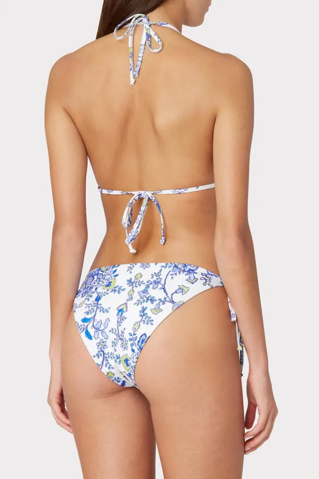 Milly Swim and Coverups Women Sketched Paisley Millie String Bikini Bottom Blue Multi Milly Swim and Coverups Women Sketched Paisley Millie String Bikini Bottom Blue Multi