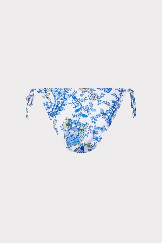 Milly Swim and Coverups Women Sketched Paisley Millie String Bikini Bottom Blue Multi Milly Swim and Coverups Women Sketched Paisley Millie String Bikini Bottom Blue Multi