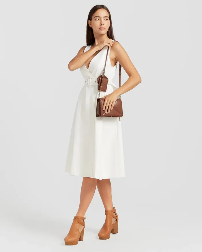 Miss Independence Midi Dress 8211 OffWhite Women Dresses Belle and Bloom