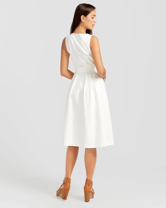 Miss Independence Midi Dress 8211 OffWhite Women Dresses Belle and Bloom