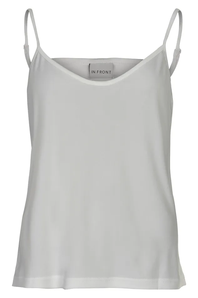 MONA STRAP TOP 15056 020 Off White 020 Women IN FRONT TOPS TSHIRTS
