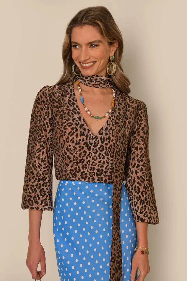 Moss Leopard Women RIXO Tops