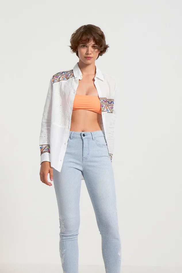 Motif Shirt Women Desigual Tops and Shirts