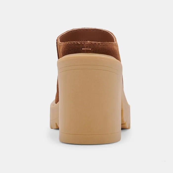 Mules and Clogs Women Dolce Vita Carry Heels Camel Suede