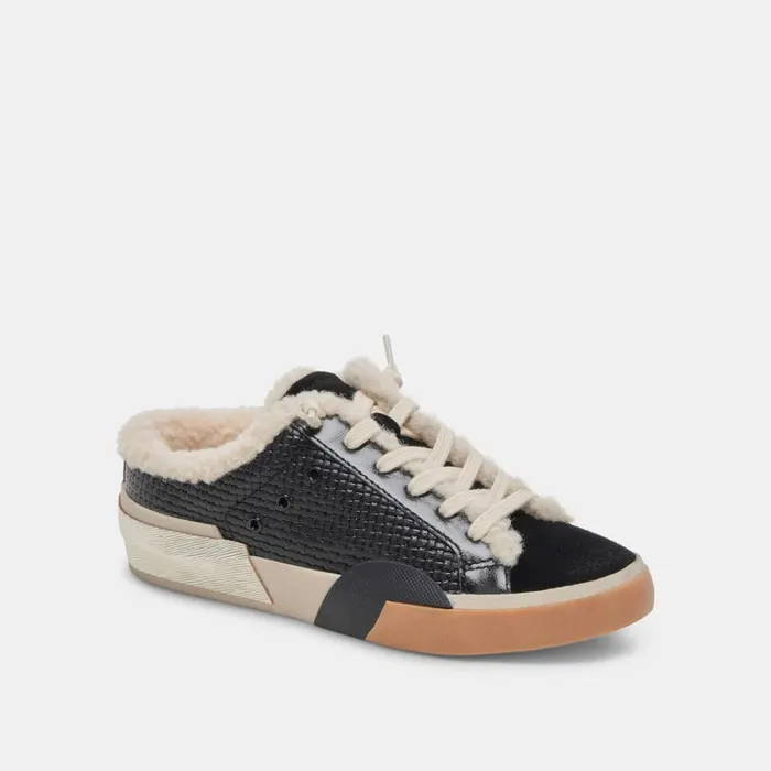 Mules and Clogs Women Dolce Vita Zantel Sneakers Black Woven