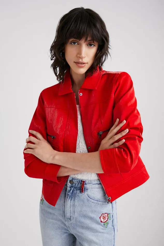 Multipocket Pu Jacket Women Desigual Jackets