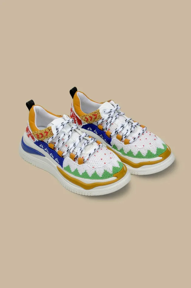 Multicolor Beaded Apolo Sneaker Women FARM Rio Boots and Sneakers Multicolor Beaded Apolo Sneaker Women FARM Rio Boots and Sneakers