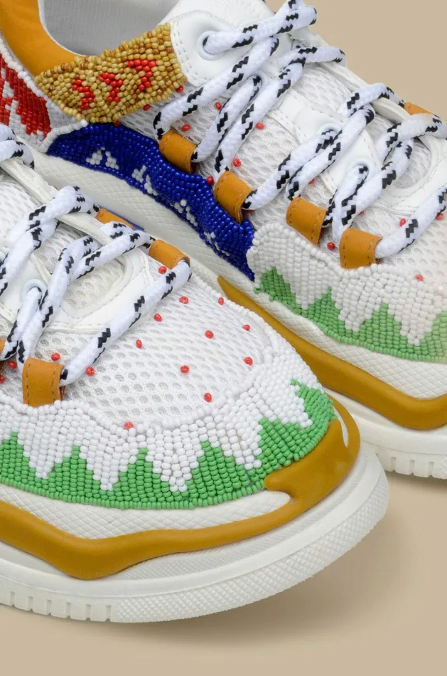 Multicolor Beaded Apolo Sneaker Women FARM Rio Boots and Sneakers Multicolor Beaded Apolo Sneaker Women FARM Rio Boots and Sneakers