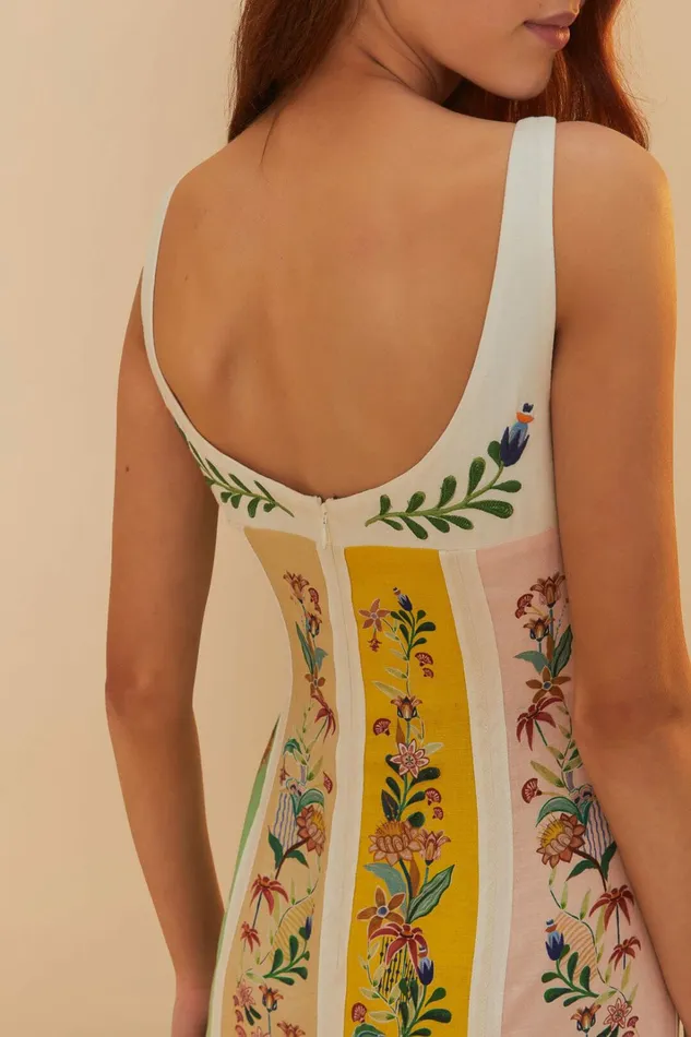 Multicolor Delicate Floral Stripes Lenzing Ecovero Euroflax Maxi Dress Women FARM Rio Maxi Dresses Multicolor Delicate Floral Stripes Lenzing Ecovero Euroflax Maxi Dress Women FARM Rio Maxi Dresses