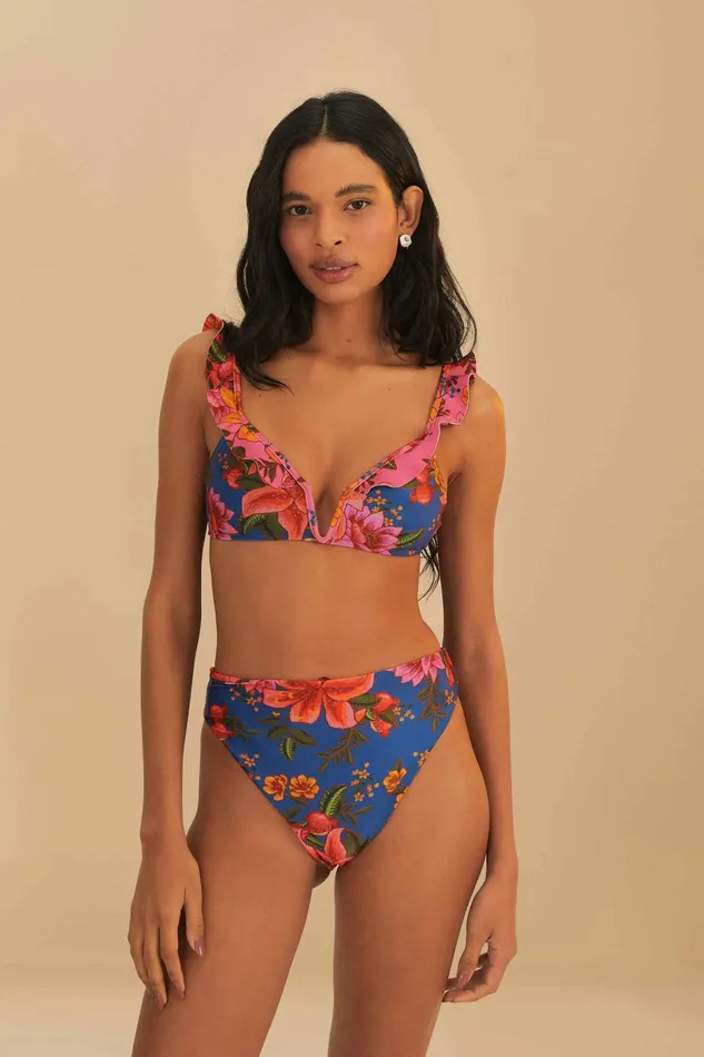 Multicolor Summer Fruit Underwire Bikini Top Women FARM Rio Bikinis Multicolor Summer Fruit Underwire Bikini Top Women FARM Rio Bikinis